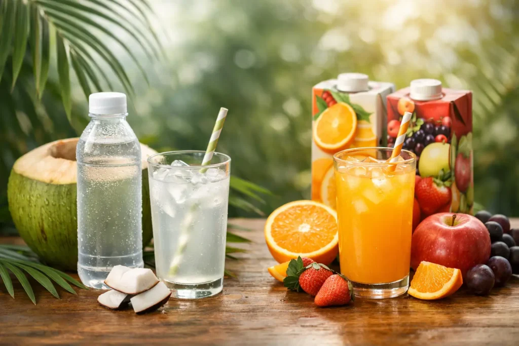 Kokoswater of sap uit concentraat kiezen?
