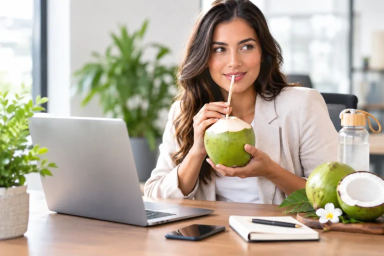 Hoe gebruik je kokoswater op kantoor slim?