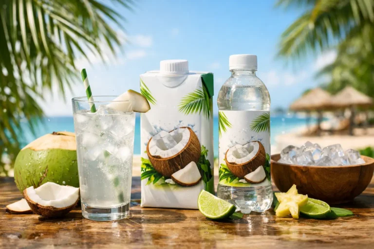 Kokoswater bij warm weer voor pure verfrissing
