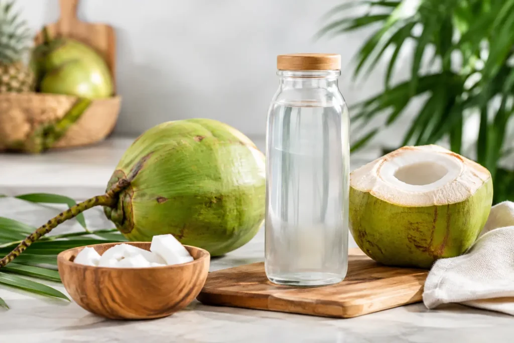 Kokoswater thuis bewaren zonder smaakverlies